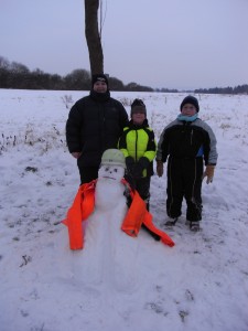 Der Feuerwehrmann war etwas schwieriger, lag am Schnee, wirklich!