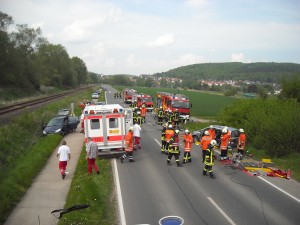 - Blick auf die Einsatzstelle -
